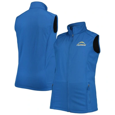 DUNBROOKE DUNBROOKE ROYAL LOS ANGELES CHARGERS BIG & TALL ARCHER SOFTSHELL FULL-ZIP VEST