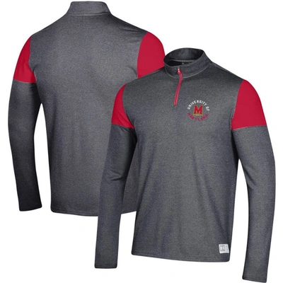 Under Armour Black Maryland Terrapins Gameday Tri-blend Quarter-zip Jacket