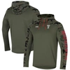 UNDER ARMOUR UNDER ARMOUR OLIVE TEXAS TECH RED RAIDERS FREEDOM QUARTER-ZIP PULLOVER HOODIE