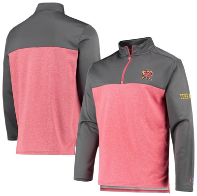 Champion Red Maryland Terrapins Gameday Quarter-zip Jacket