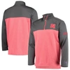 CHAMPION CHAMPION SCARLET NEBRASKA HUSKERS GAMEDAY QUARTER-ZIP JACKET