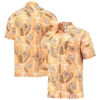 WES & WILLY WES & WILLY TENNESSEE ORANGE TENNESSEE VOLUNTEERS VINTAGE FLORAL BUTTON-UP SHIRT