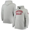 Mitchell & Ness Men's  Heather Gray Chicago Bulls Hardwood Classics Big And Tall Throwback Pullover H In Heather Gray