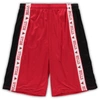 Fanatics Men's  Red And Black Chicago Bulls Big And Tall Tape Mesh Shorts In Red