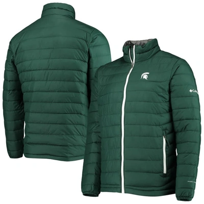 Columbia Men's Green Michigan State Spartans Powder Lite Omni-heat Reflective Full-zip Jacket