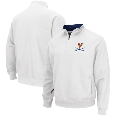 Colosseum White Virginia Cavaliers Tortugas Team Logo Quarter-zip Jacket