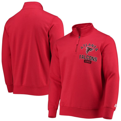 Starter Red Atlanta Falcons Heisman Quarter-zip Jacket