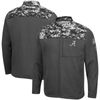 COLOSSEUM COLOSSEUM CHARCOAL ALABAMA CRIMSON TIDE OHT MILITARY APPRECIATION DIGI CAMO FULL-ZIP JACKET