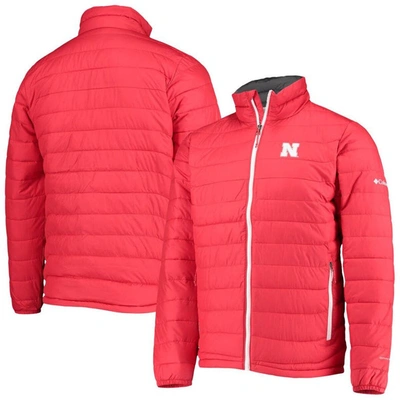 Columbia Men's  Scarlet Nebraska Huskers Powder Lite Omni-heat Reflective Full-zip Jacket
