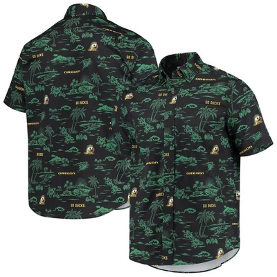 Reyn Spooner Black Oregon Ducks Classic Button-down Shirt