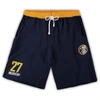 PROFILE JAMAL MURRAY NAVY DENVER NUGGETS BIG & TALL FRENCH TERRY NAME & NUMBER SHORTS