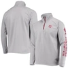 COLUMBIA COLUMBIA GRAY TEXAS A&M AGGIES TERMINAL TACKLE FLEECE RAGLAN OMNI-SHADE QUARTER-ZIP JACKET