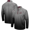 COLOSSEUM COLOSSEUM HEATHERED GRAY MISSISSIPPI STATE BULLDOGS SITWELL RAGLAN QUARTER-ZIP JACKET
