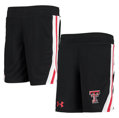 Under Armour Kids' Youth  Black Texas Tech Red Raiders Game Day Mesh Shorts