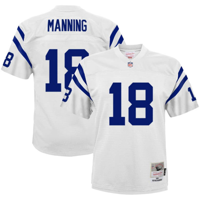 Mitchell & Ness Kids' Youth  Peyton Manning White Indianapolis Colts 2006 Retired Player Legacy Jersey