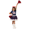 JERRY LEIGH GIRLS YOUTH ROYAL NEW YORK GIANTS TUTU TAILGATE GAME DAY V-NECK COSTUME