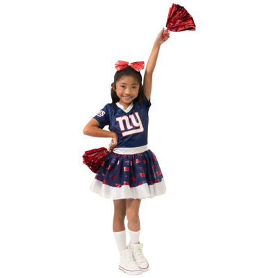 Jerry Leigh Kids' Girls Youth Royal New York Giants Tutu Tailgate Game Day V-neck Costume