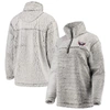 G-III 4HER BY CARL BANKS G-III 4HER BY CARL BANKS GRAY WASHINGTON CAPITALS SHERPA QUARTER-ZIP PULLOVER JACKET