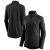 Fanatics Branded Black/heathered Charcoal San Jose Sharks Authentic Pro Travel & Training Raglan Qua In Black