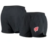 UNDER ARMOUR UNDER ARMOUR BLACK WISCONSIN BADGERS FLY BY RUN 2.0 PERFORMANCE SHORTS