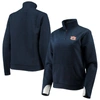 GAMEDAY COUTURE GAMEDAY COUTURE NAVY AUBURN TIGERS EMBOSSED QUARTER-ZIP JACKET