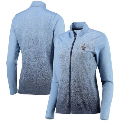Antigua Women's  Blue, Navy Toronto Maple Leafs Guide Desert Dry Full-zip Jacket In Blue,navy