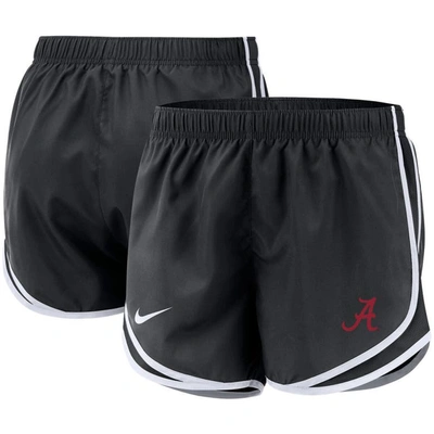 Nike Anthracite Alabama Crimson Tide Team Tempo Performance Shorts In Black