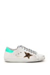 GOLDEN GOOSE SUPER-STAR CLASSIC SNEAKERS IN LEATHER AND CANVAS