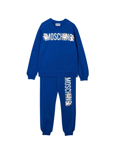 Moschino Kids' Unisex Blue Tracksuit Set