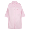 Natasha Zinko Boxer Oversized Cotton Shirt In Pink