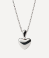 Annika Inez Silver Voluptuous Heart Pendant Necklace In Silver