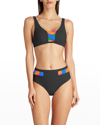 VALIMARE MARTINIQUE COLORBLOCK DETAIL BIKINI BOTTOMS