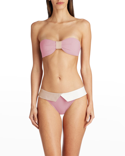 Valimare Capri Bandeau Bikini Top In Pink
