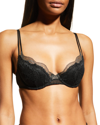 Natori Double Time Contour Underwire Bra (32d) In Black Dk Grey