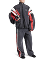 Balenciaga Men's Denim Tracksuit Jacket In Anthracite
