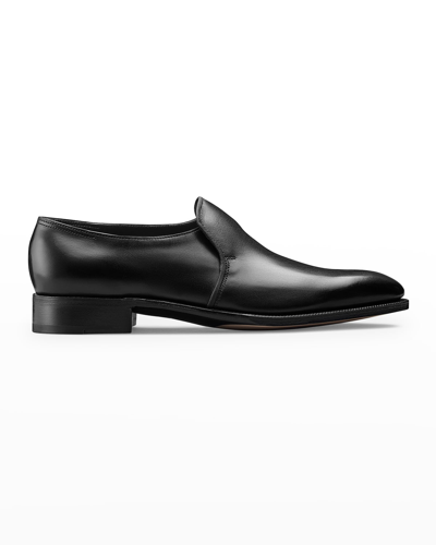 John Lobb Men's Edward Leather Loafers In Black