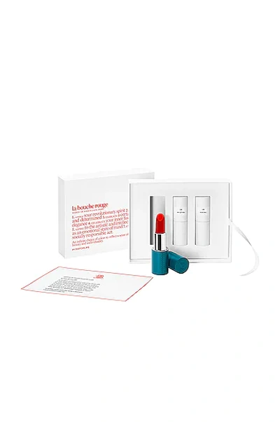 La Bouche Rouge Limited Edition Green Lipstick Set In Nude Red & Pop Art Red