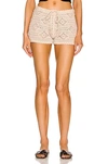 SAINT LAURENT CROCHET SHORT