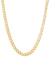 SAKS FIFTH AVENUE MADE IN ITALY MEN'S BASIC GOLD-PLATED STERLING SILVER CURB CHAIN NECKLACE/22"
