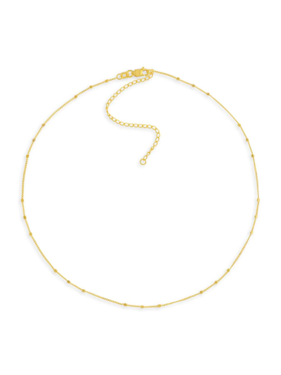 Saks Fifth Avenue Women's 14k Yellow Gold Square Bead Saturn Adjustable Choker Necklace