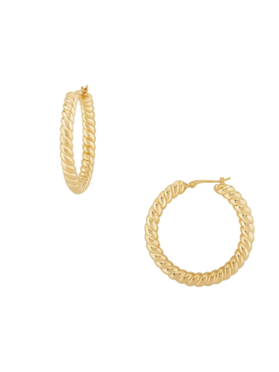 Saks Fifth Avenue Women's 14k Yellow Gold Large Twisted Hoop Earrings