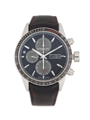 RAYMOND WEIL MEN'S FREELANCER AUTOMATIC CHRONOGRAPH STAINLESS STEEL LEATHER STRAP WATCH