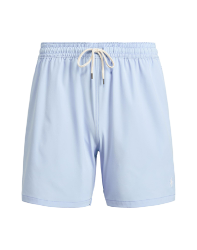 Polo Ralph Lauren Sport Capsule Travler Small Logo Swim Shorts In Blue
