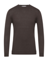 Grey Daniele Alessandrini Sweaters In Brown