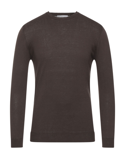 Grey Daniele Alessandrini Sweaters In Brown