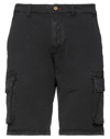 Impure Man Shorts & Bermuda Shorts Black Size 36 Cotton, Elastane