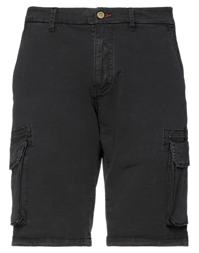 Impure Man Shorts & Bermuda Shorts Black Size 36 Cotton, Elastane