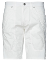 Jeckerson Man Shorts & Bermuda Shorts White Size 40 Cotton, Elastane