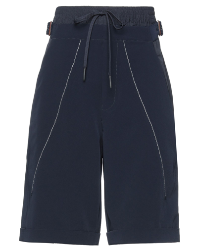 High Woman Shorts & Bermuda Shorts Midnight Blue Size 4 Polyester, Elastane
