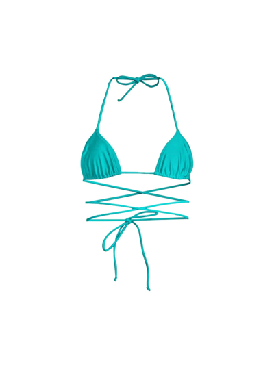 Tropic Of C Praia String Bikini Top In Waterfall